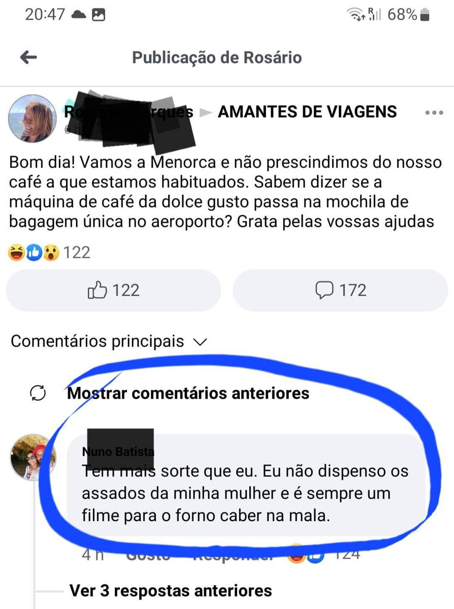 Por acaso é o café ou o assado da mulher, mas podia muito bem ser a amante
