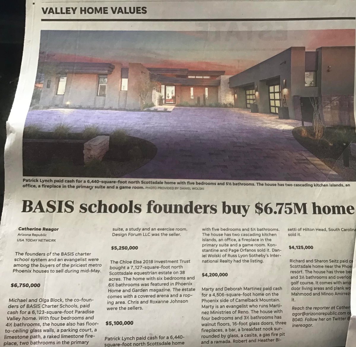 While charter school founders are paying cash for a luxury home with Arizona’s public education funding, teachers are struggling to afford rent.