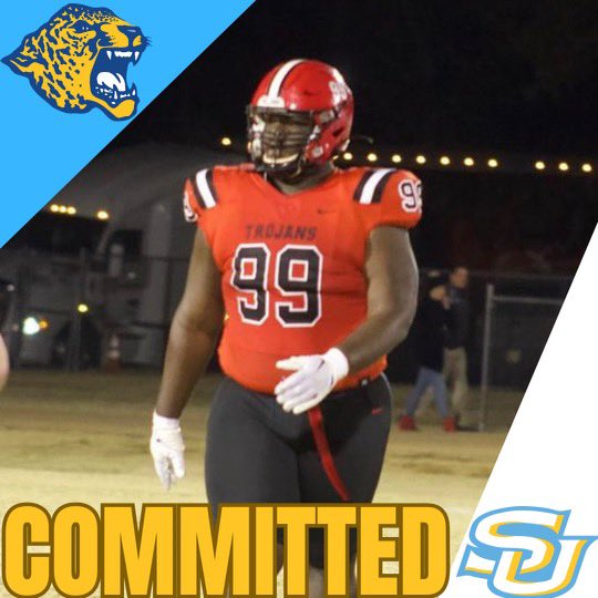 BREAKING NEWS: Mississippi Delta College transfer 6’2 320lbs Defensive Tackle Austin Mitchell has announced his commitment to Southern University! #GoJags #SpotTheBall #ProwlOn @hersh99_