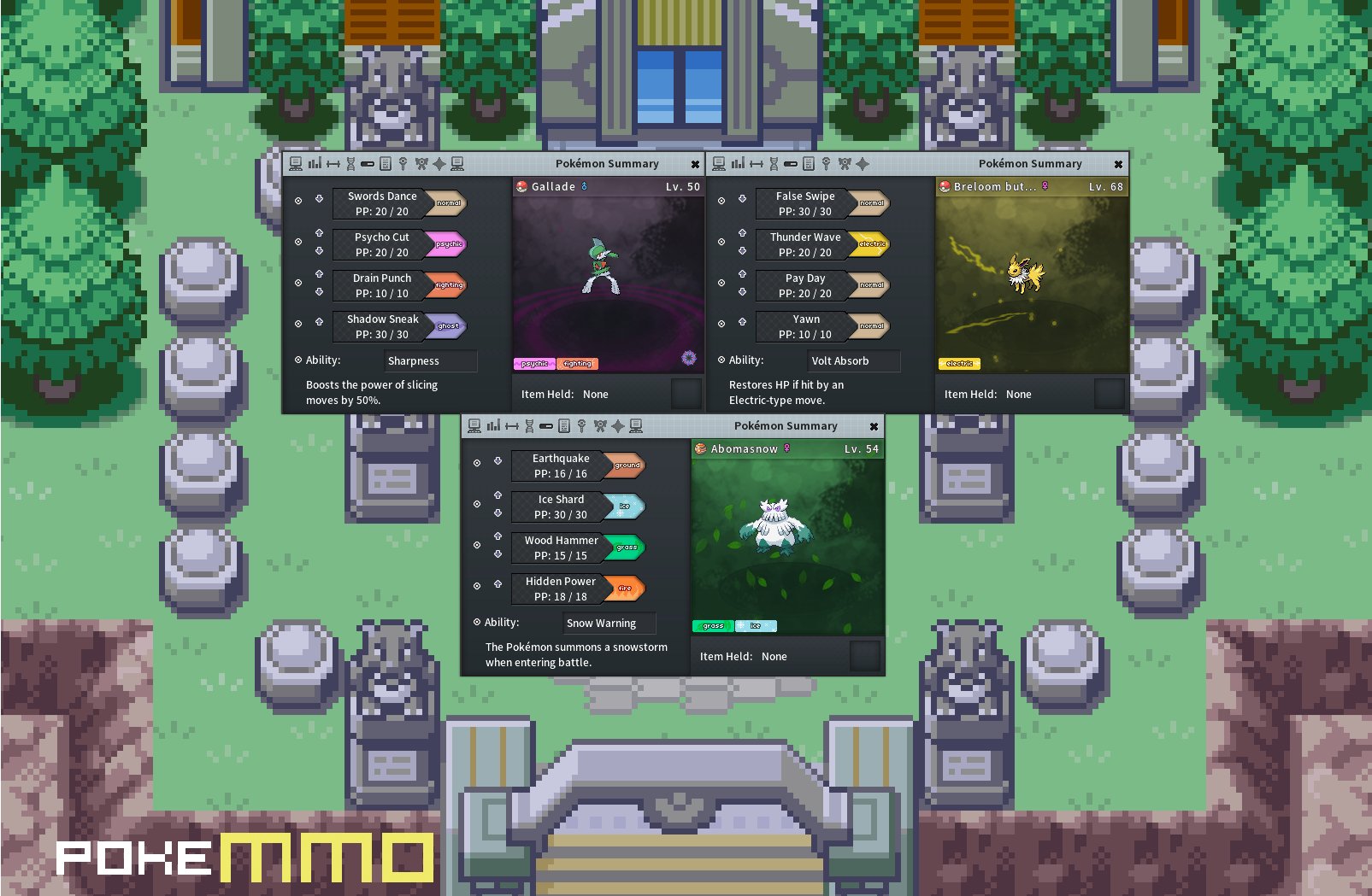 just completed kanto region in pokeMMO