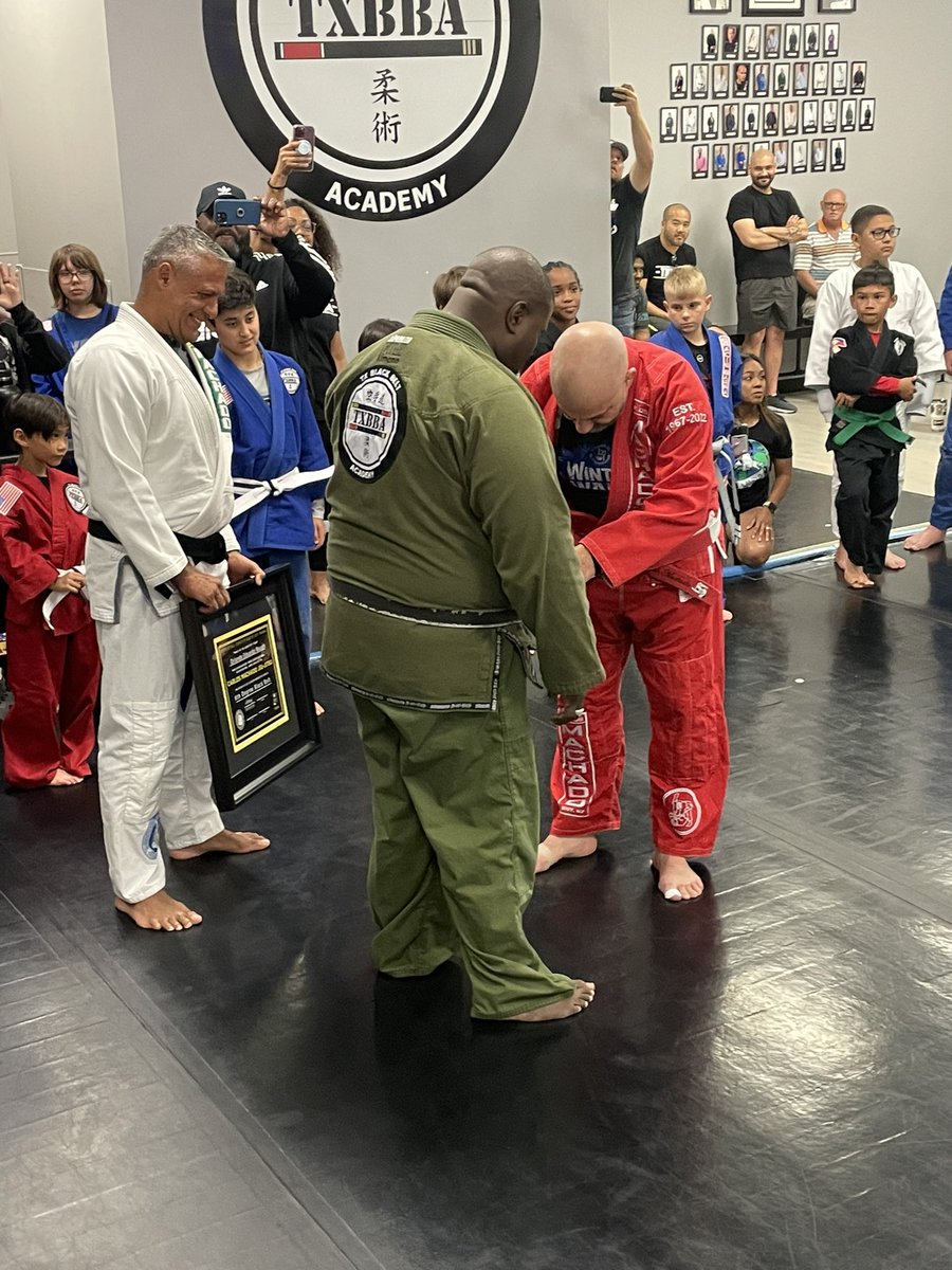 txbba's tweet photo. Amazing display of dedication and perseverance in the life of Master Orlando Waugh. Congratulations on being promoted to 6th degree black belt by GM Carlos Machado. https://t.co/FPMucY3rYV