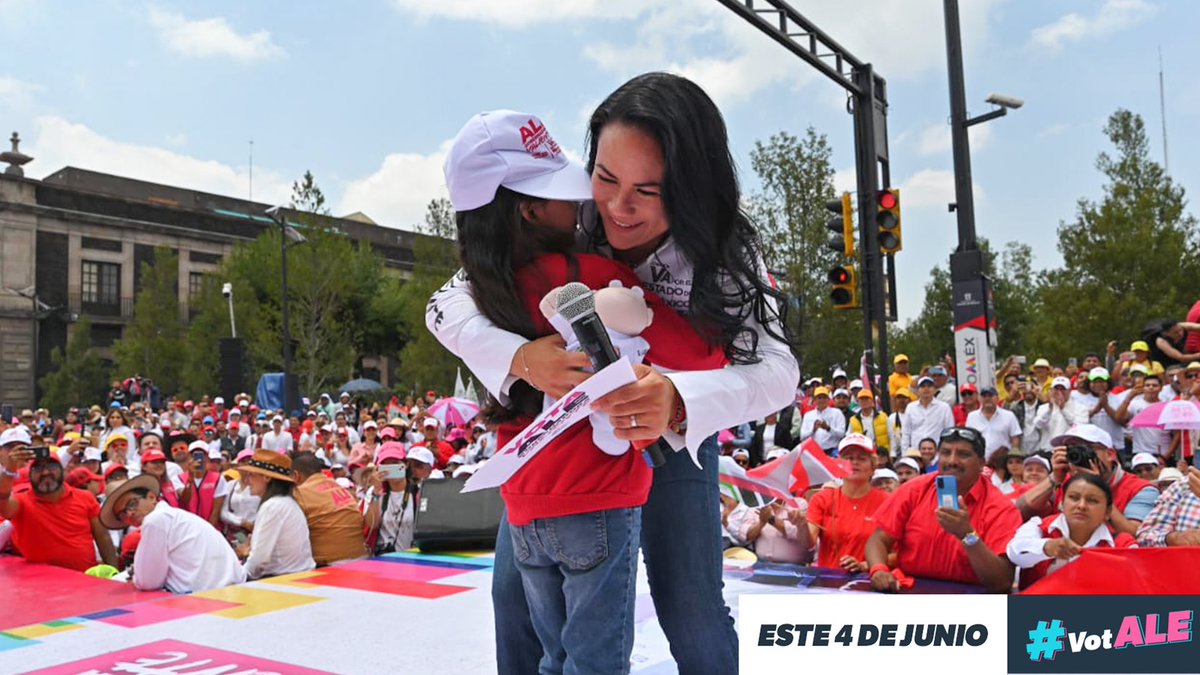 ¡El 4 de junio hagamos que nuestro grito de triunfo se escuche en todo el #Edoméx! Hoy en #Toluca concluimos esta parte tan importante de la Ruta de la Reconciliación. Estamos más unidos que nunca por las causas de las familias. #AleGobernadora #VotAle #ALaVictoriaConAle