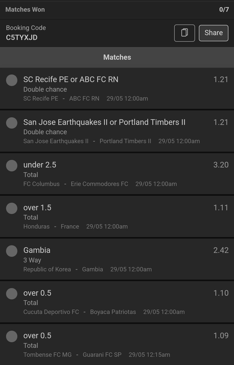 RakaelRayTips's tweet image. Let's make money 💰 🤑 💸 
Kick off 12:00am
odibets.com/share/C5TYXJD