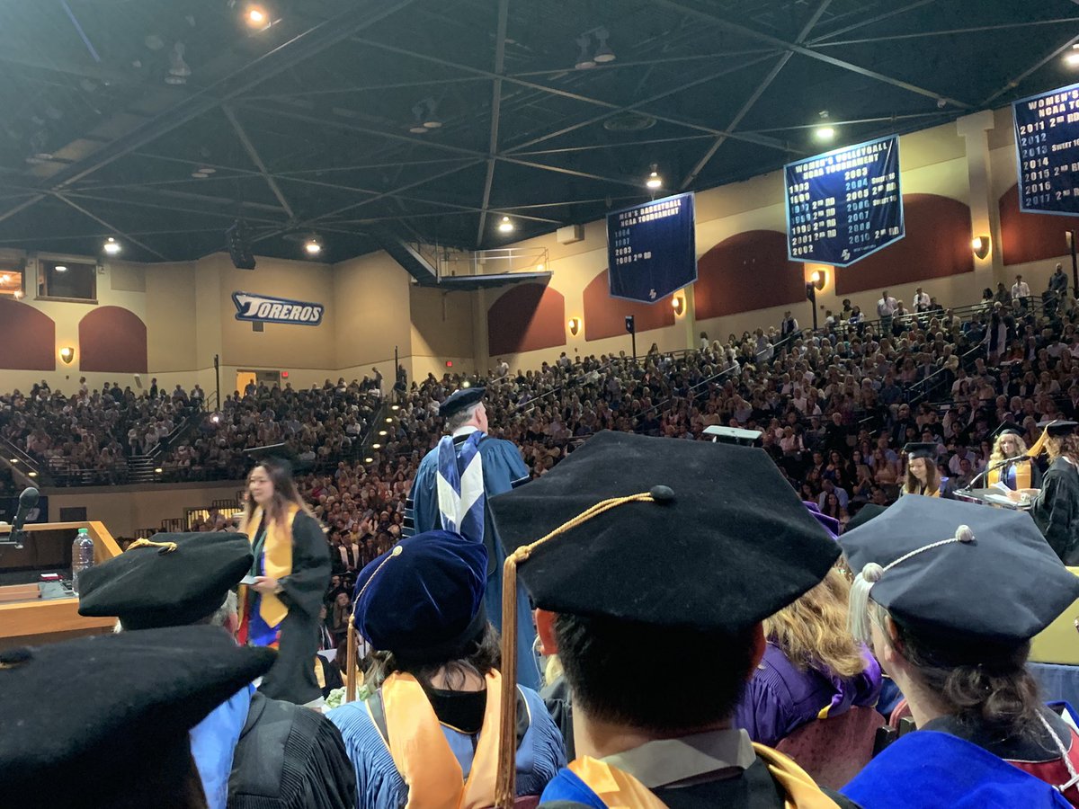 I love a good graduation ! Congrats to @uofsandiego @usdcas !!! So proud to be a torero with you all! Go forth and make the world a better place, you changemakers ! #toreros