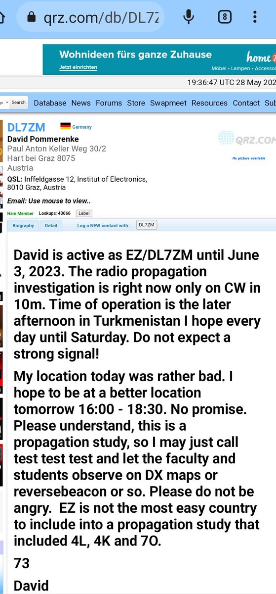 @SP3RNZ @DX_World Greg, I think it won't be a big activity according to this text. Source QRZ.COM