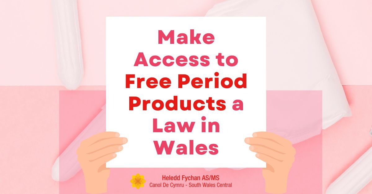 Heledd_Plaid's tweet image. On #WorldMenstrualHygieneDay, join me in calling on the Welsh Government to introduce a law to ensure period products are easy to access, and for free, everywhere in Wales. 

Follow the link to sign the petition: heleddfychan.wales/make_access_to… 

#periods #mislif