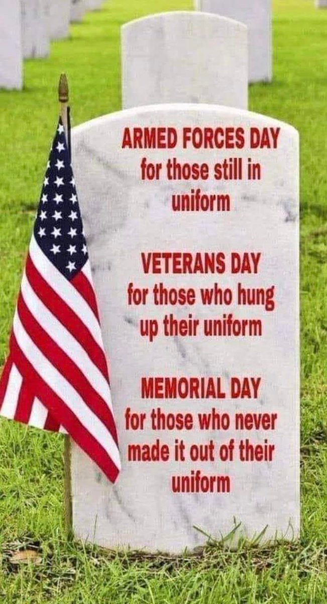 #MemorialDay #HonorTheFallen  
#ArmedForcesDay 
#VeteransDay 
#PatriotsUnite