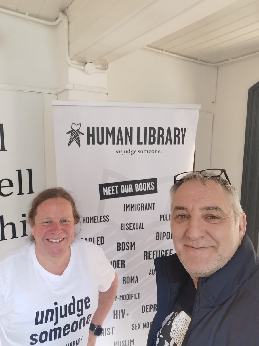 NewDayStarts's tweet image. Great to catch up with @katyjon at @NorwichArtCentr
Today and to have the #HumanLibary explained to me, What a great project and thanks Katy for asking me to become a #HumanBook
#UnJudgeSomeone #Oppertunity #RealLifeStories