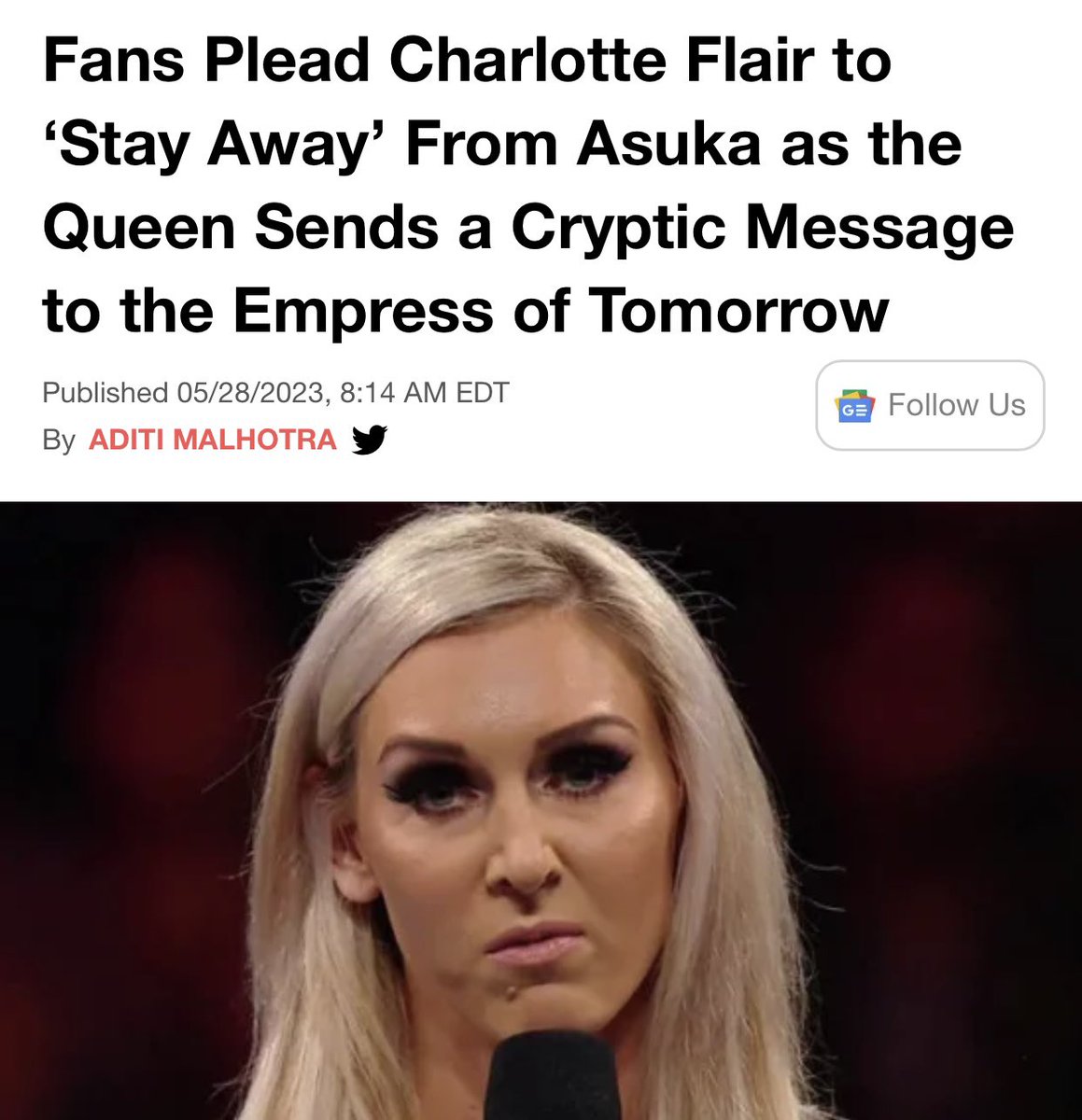 Leave Charlotte Flair alone 😭😭😭