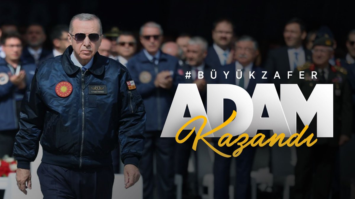Müjdeler Olsun Adam Kazandı ❤️
Müjdeler Olsun Adam Kazandı 🇹🇷
<a href="/RTErdogan/">Recep Tayyip Erdoğan</a>
