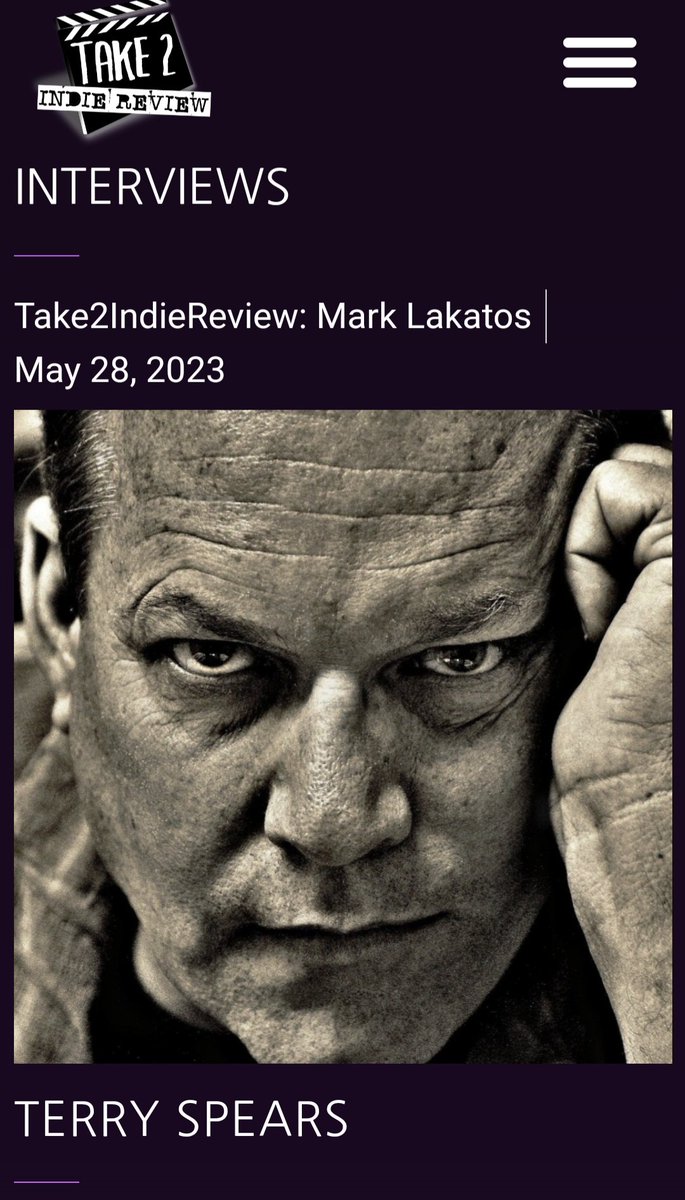 CHECK OUT OUR LATEST INTERVIEW! 🎬

take2indiereview.net/2023/05/terry-…

@ take2indiereview.net 

#take2indiereview #SupportIndieFilm #indiefilm #interview #indiefilminterview #movieinterview #FilmInterview #actor #director #music