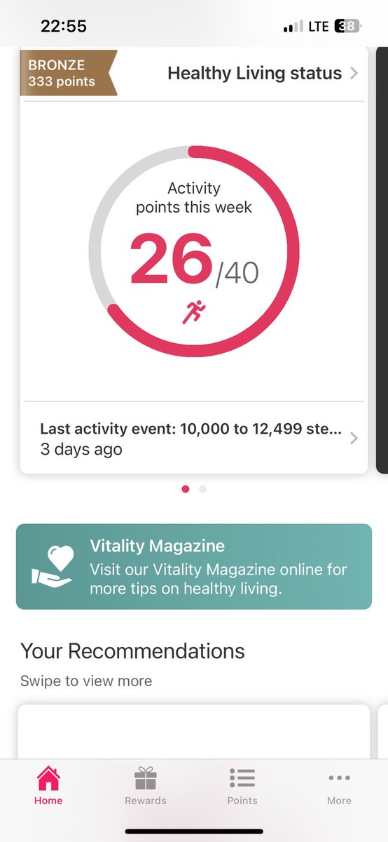 ⁦<a href="/ODEONCinemas/">ODEON</a>⁩ this is my activity points for Ethiopia where I was this past week. I took a walk around palace &amp; walked to the ⁦<a href="/Hilton/">Hilton</a>⁩ that’s where I’ve been. It’s nice to know that you can accumulate activity points abroad as-well. This is the first time I got one