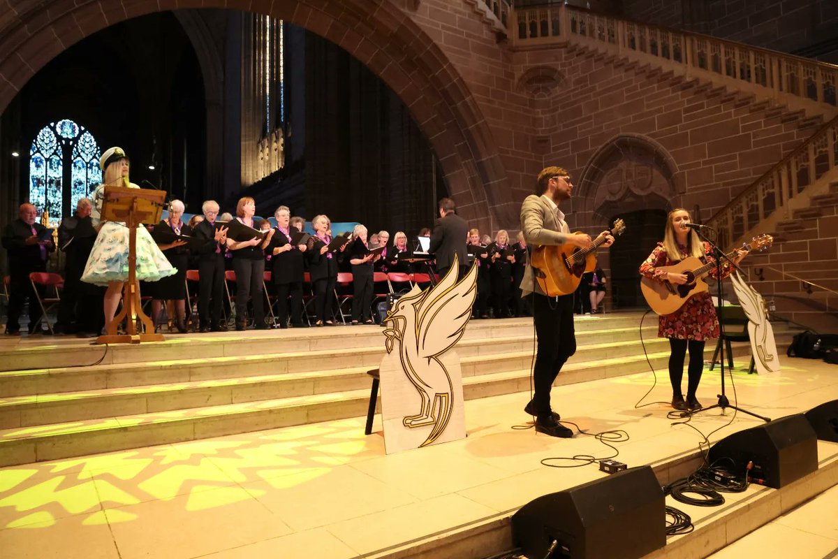 Had such a lovely time on Thursday performing at the Liverpool Anglican Cathedral for the @BoatofHope campaign. So proud of @berniehollywood who completed a solo row across the Atlantic in an amazing 109 days!

📸 Ray Farley
