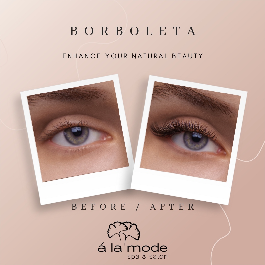 This spring, enhance your natural beauty with high-quality professional-grade lash extensions. Our trained technicians keep your lash health the priority and give you a look that is natural, stunning, and low maintenance #Borboleta #LashExtentions #HelloLashes #PNWLashes