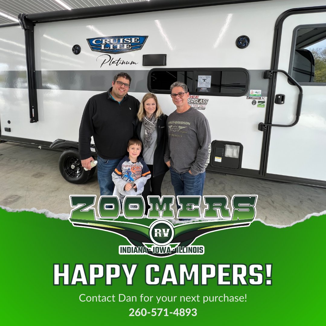 The Justak Family will be enjoying their new Cruise Lite this summer! They are excited and so are we!!  Happy Camping!!
#ZoomersRV #RVLifestyle