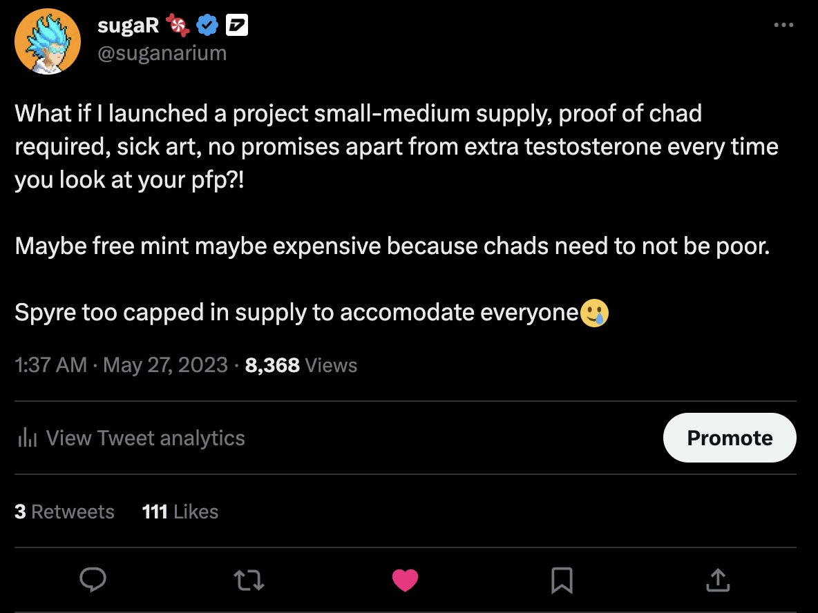 Free mint, no royalties, fair launch, no presale, sick art, cult leader, anything else you guys would like?

I'll take you to the promised land degens, without grifting a single cent off of you to show everyone it can be done.

WHO'S FUCKING IN?!

COMMENT DISCORD HANDLE
