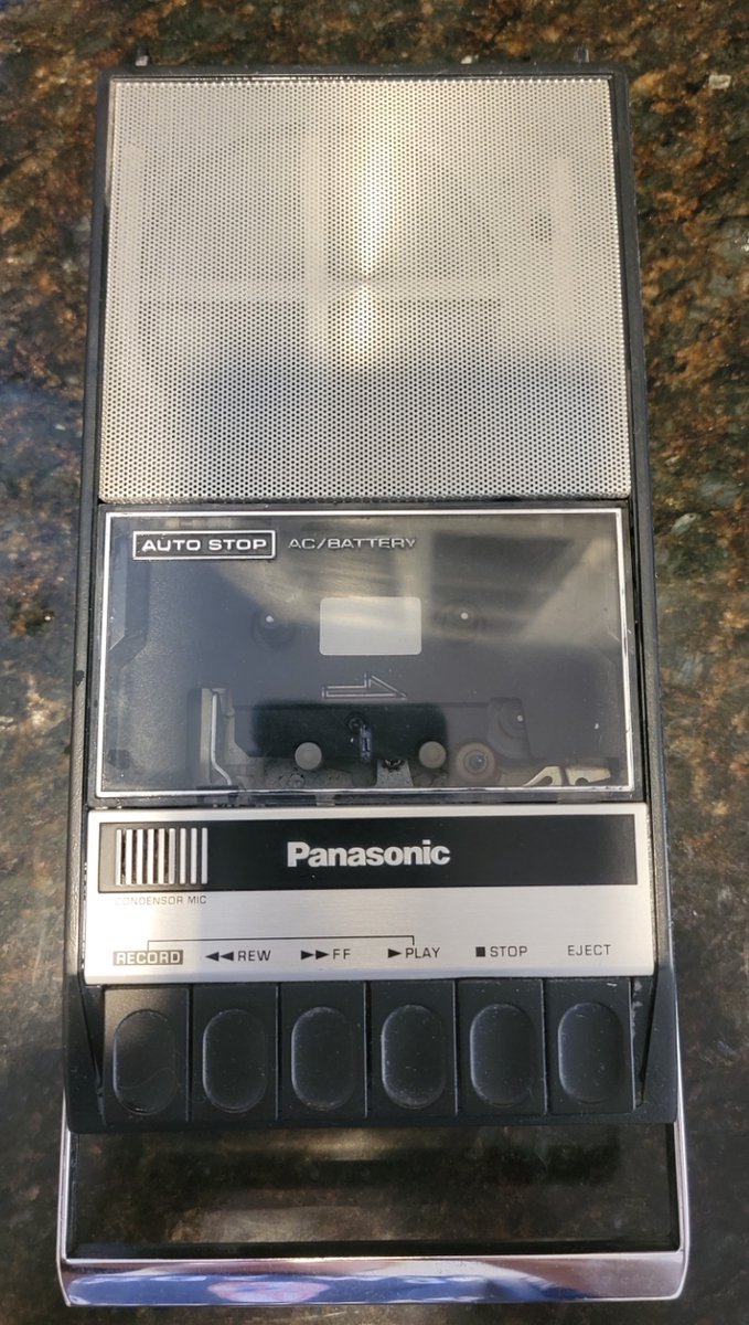 This cassette recorder manufactured by Panasonic (RQ-309) was the most popular unit ever manufactured ( Over 100,000,000 units made between 1973 and 1975) 
Many today, 50 years later still work perfectly.
Do you remember this cassette recorder?