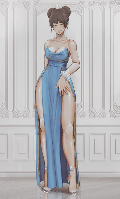 Chun-li evening version  I hope you like her in my style!  #StreetFighter6