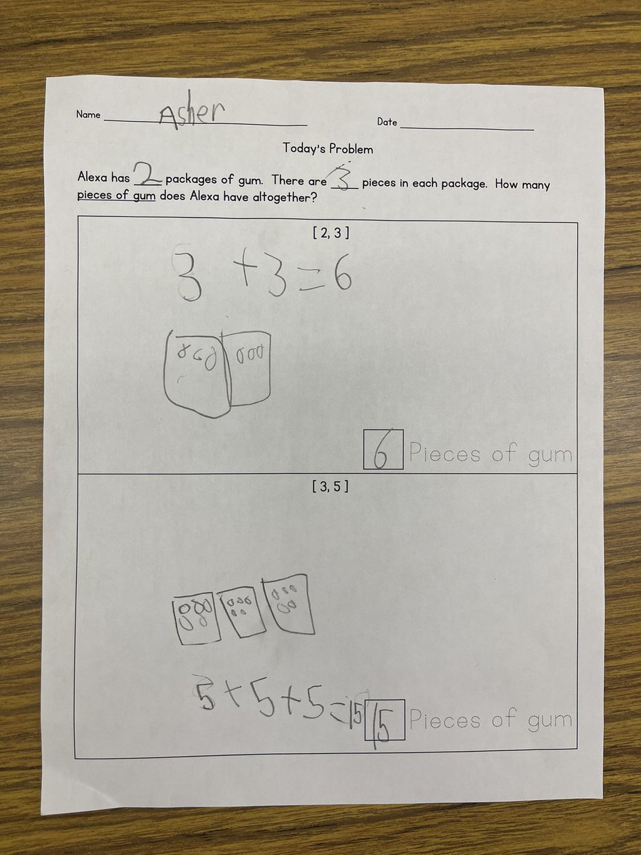 So proud of my K/1 students for their ability to solve story problems using their own strategies. @ArmstrongPUSD @CotsenAoT #cgimath #visiblethinking #equalgroups