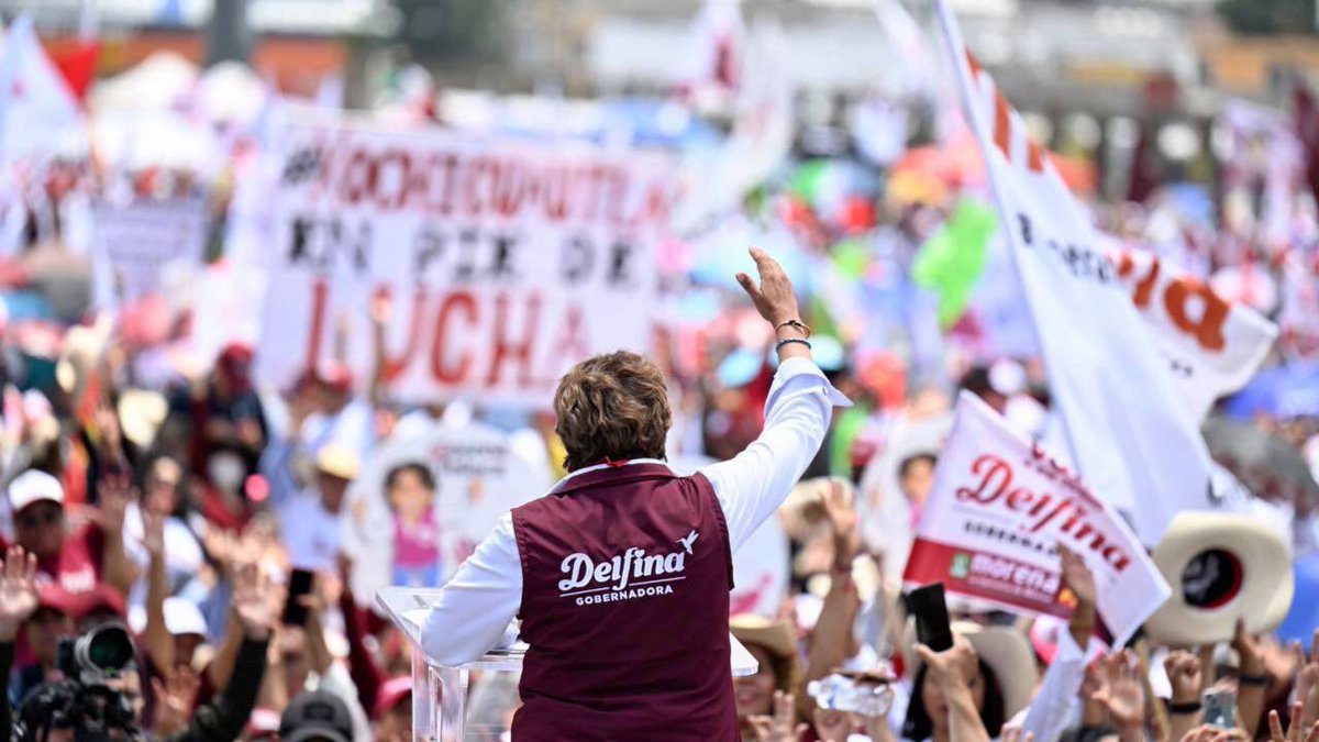 delfinagomeza's tweet photo. ¡Este 4 de junio vamos a ganar! Muchas gracias a todas, todes y todos quienes nos han acompañado. Hoy en #Toluca, en nuestro primer cierre de campaña, demostramos que juntos haremos historia logrando el amanecer mexiquense que tanto hemos anhelado.

#DelfinaGobernadora #VotaPorElCambio
