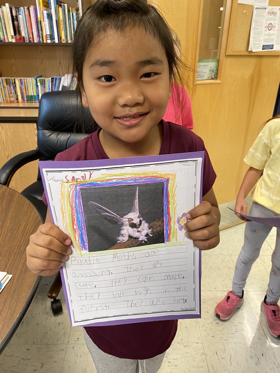 MADISONCUSD200's tweet image. First Graders research and share their learning about some very unique creatures! They each were excited to teach the principal something today! #yourcommunityschools #madisonstrong