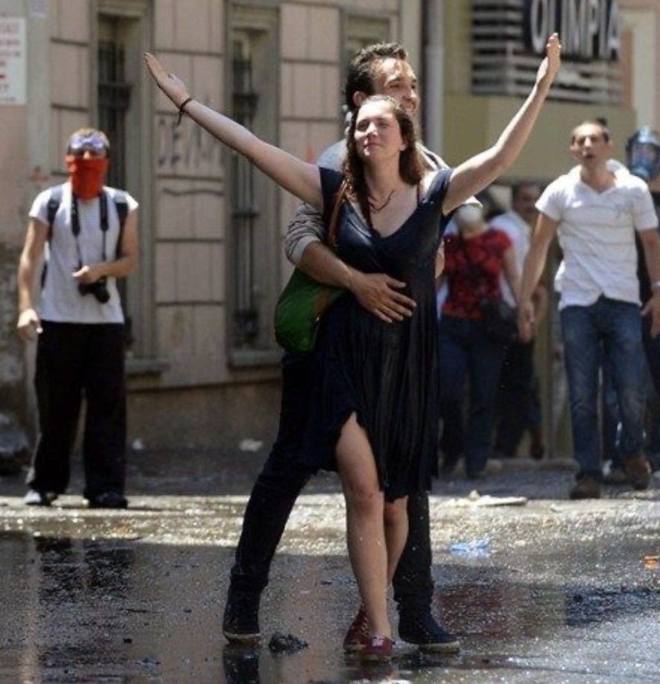 "ey her şey bitti diyenler 
korkunun sofrasında yılgınlık yiyenler. 
ne kırlarda direnen çiçekler 
ne kentlerde devleşen öfkeler 
henüz elveda demediler. 
bitmedi daha sürüyor o kavga 
ve sürecek 
yeryüzü aşkın yüzü oluncaya dek!"