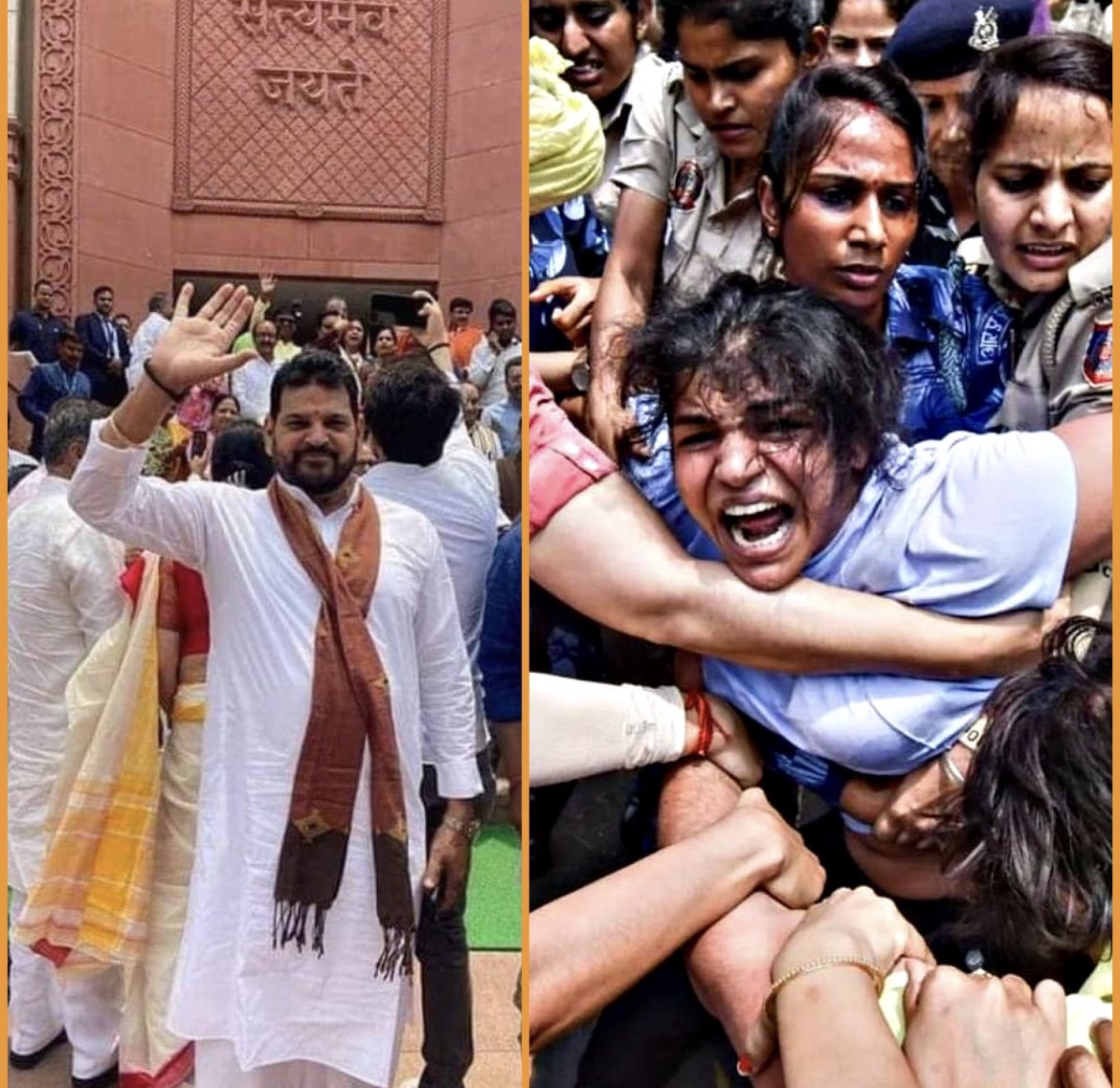 Sad state of affairs! This is the result of failed democracy and it happens when all the independent organs (Administration , Media , political rep &amp; Judiciary)functions under the control of Government. Shame to those who were witnessing such Disrespect to Tricolour ! Is this the