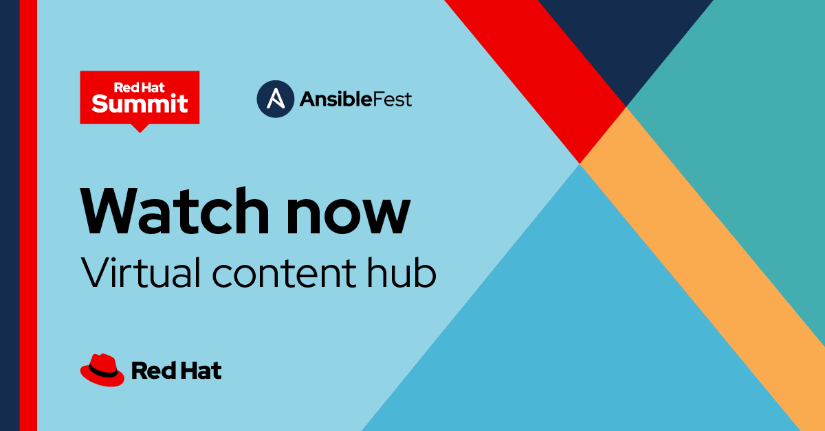 RedHatSummit's tweet photo. Want to rewind ⏪ back to #RHSummit + #AnsibleFest?

You're in luck! No, it's not a time machine (not yet, at least). It's on demand, available now till November: https://t.co/cuPZPNnI0e https://t.co/3pIhNs19C6