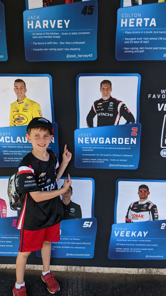 TimCloutier's tweet photo. 7 years ago @josefnewgarden signed his book for PJ.  Still his favorite driver today 😁 
@IndyCar @Team_Penske https://t.co/7dtQjJ7Qzz