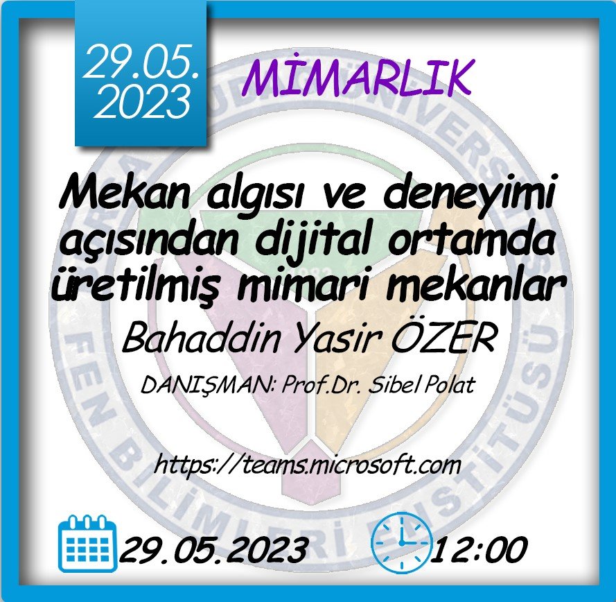 📍29 Mayıs(3) Tarihindeki Seminer Sunumları 🥳

Seminerlere ulaşmak için linki tıklayınız👇 uludag.edu.tr/fenbilimleri/h…

@uludaguniversitesi
@uludag_kurumsal

#bursauludağüniversitesi #bursauludağüniversitesifenbilimleri #yükseklisansseminerleri #doktoraseminerleri #seminer