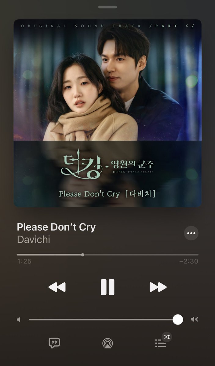 Paul Kim and davichi made magic with  #TheKingEternalMonarch soundtrack.

In addition to the amazing story, and incredible acting from #LeeMinHo #KimGoeun #WooDohwan and everyone.. unforgettable drama ❤️💙