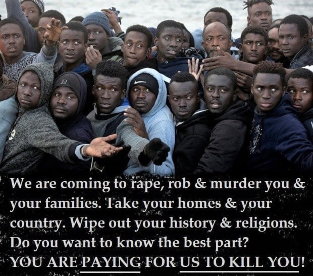 LibbyJo61232719's tweet photo. @Secco90839 @Steve92592444 The Tory Party only want African and Asian illegal migrants. The WEF want the Ethnic Cleansing of The European Race Worldwide. Because we are the only one's who can stop them !
#StandWithRussia🇷🇺
#DestroyWefminster https://t.co/ZTS5zpIbFq