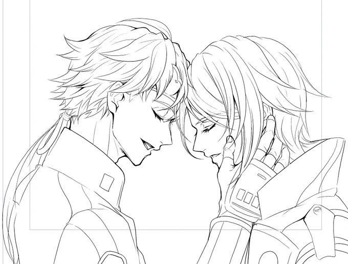 画面いっぱいにトマ人描いたのに保存失敗して全部消えてこれしか残らんかった😂ちゅーと🧋押し倒した構図頑張ったのに～～😂
トマ人の理解を深めるための落書きです🍅寝よう… 