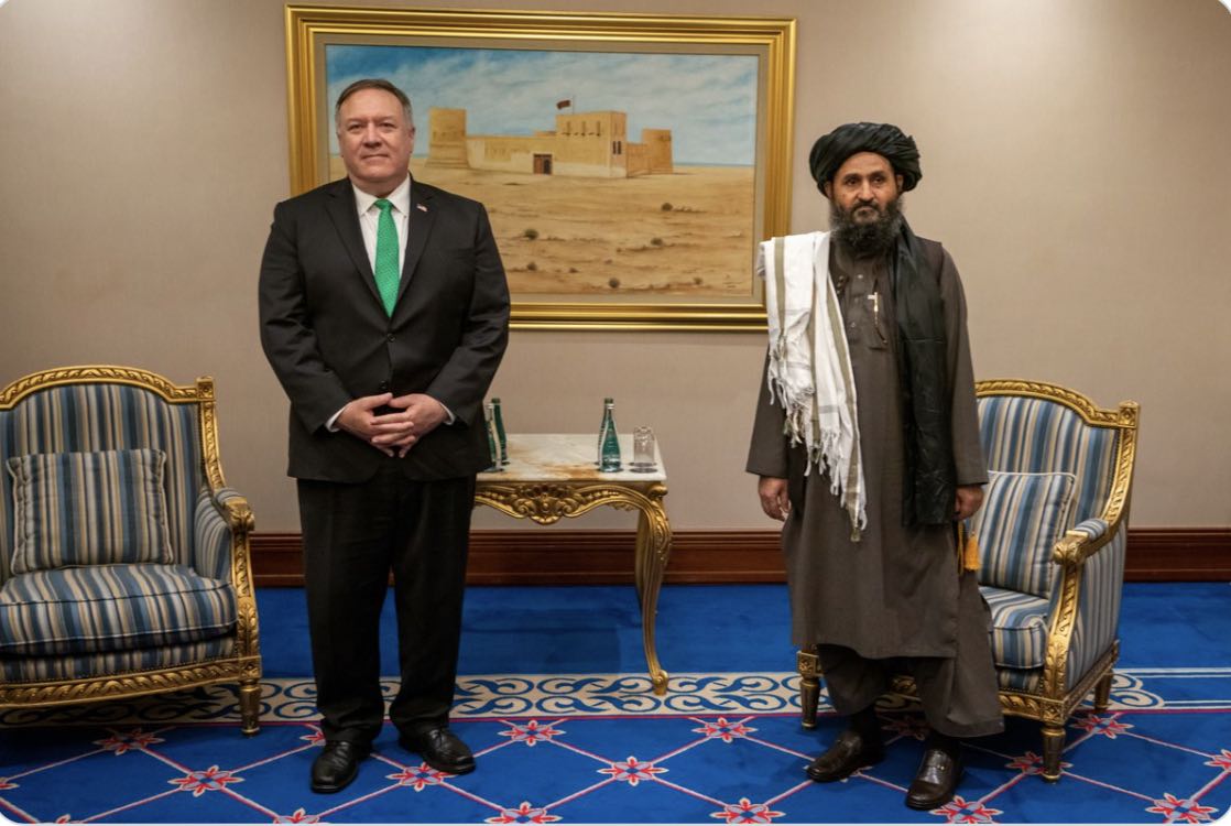 Kanthan2030's tweet photo. Everything about the way Kabul fell two years ago was suspicious.

How the Taliban encountered no resistance and took entire Afghanistan in just a couple of weeks... and how the US left billions of dollars of weapons in Afghanistan (without even bothering to blow them up).

Combine the rise of Taliban with the coup in Pakistan, this could herald a new crisis in the region.

(CIA Director Mike Pompeo with the Taliban few years ago)
