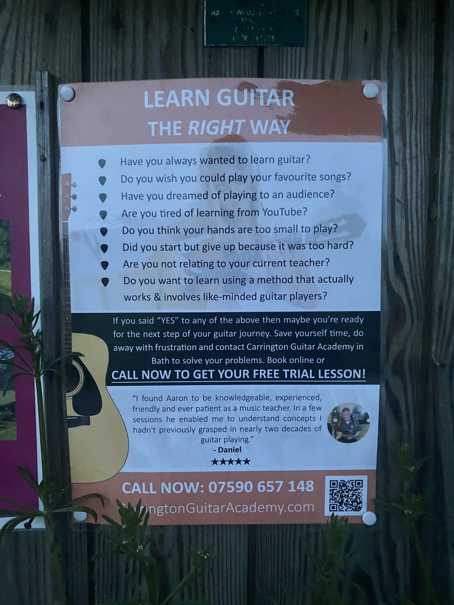 But I don’t want guitar lessons! 

Spotted on Bathampton Meadows. 

#rickygervais #guitarlessons #notforyou #walkaway