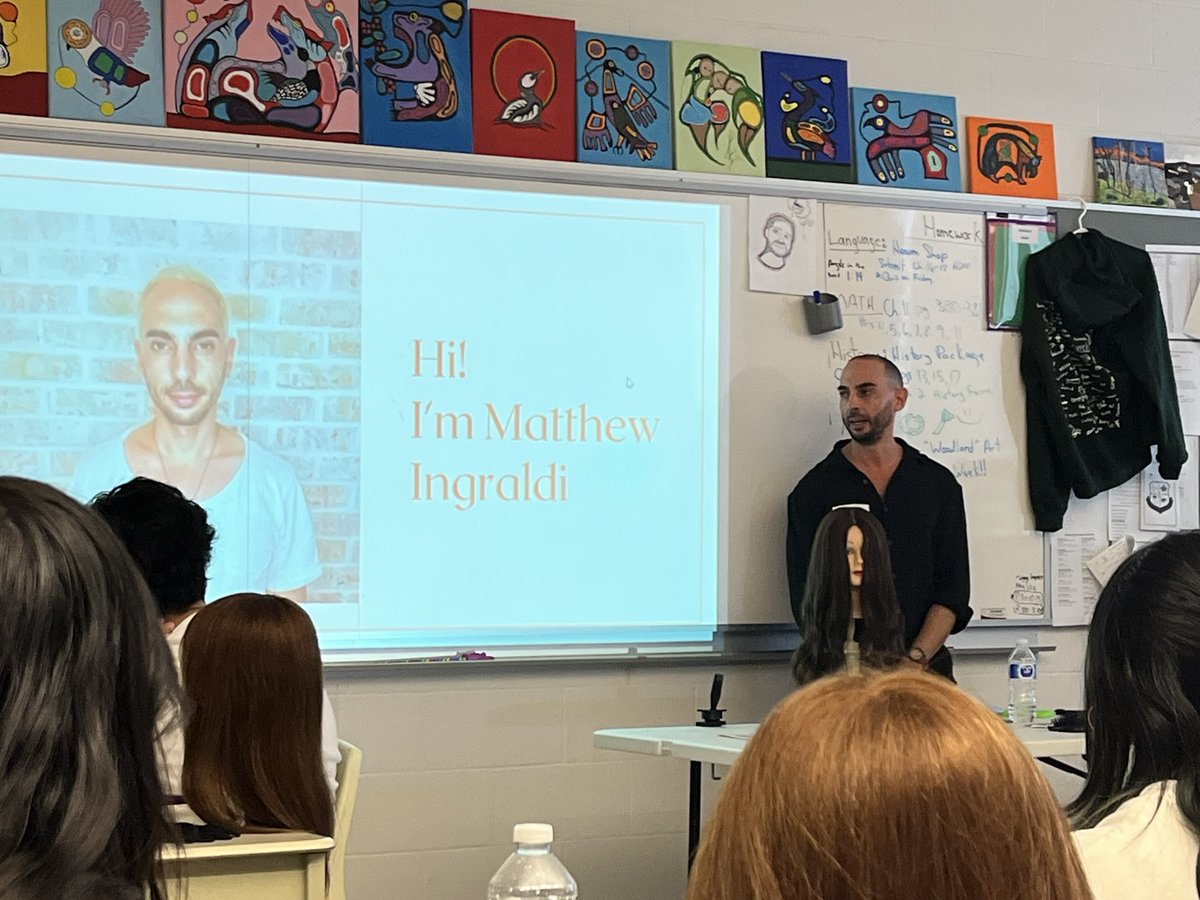 Experiential Learning at SPB! Hair, Makeup &amp; using Social Media to promote your work!  Thank you  <a href="/hello_kells/">Kelly Araujo</a>, Matthew and Rebecca for sharing your talent, time, and tips and Mr Araujo for organizing &amp; Ms Gutcher!  <a href="/BottosMichelle/">Michelle Bottos</a> <a href="/mariarizzo/">Maria Rizzo (She/Her)</a> <a href="/GrassaCharlie/">Charlie Grassa</a> <a href="/TCDSB/">Toronto Catholic District School Board</a> <a href="/4LifeLearning/">Cristina Fernandes</a>