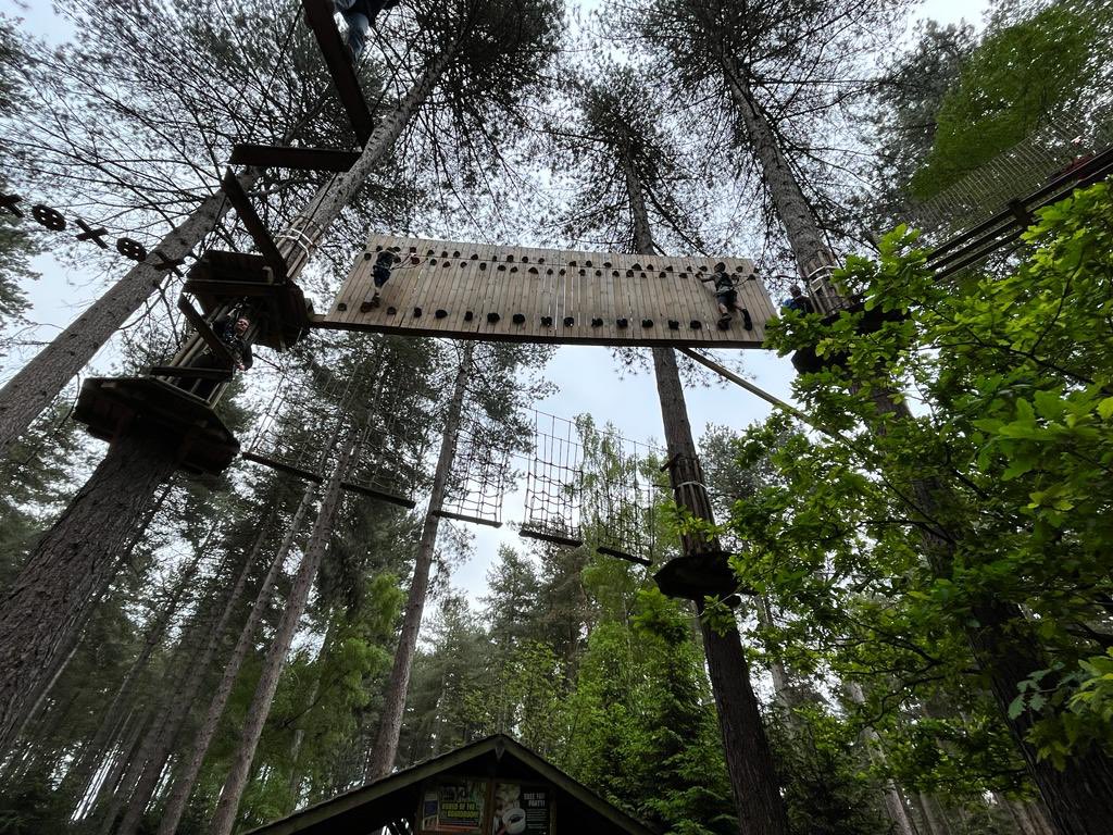 Donskeee's tweet photo. @MPSClass4 @MPSClass5 we’ve had a fab start to our holidays 😆 fun in the sun yesterday 💦☀️ and smashed the treetop adventure plus at Sherwood Forest today 🦥🧗🏼 (mummy couldn’t look 🤦🏻‍♀️) https://t.co/Gty0M3GXDY