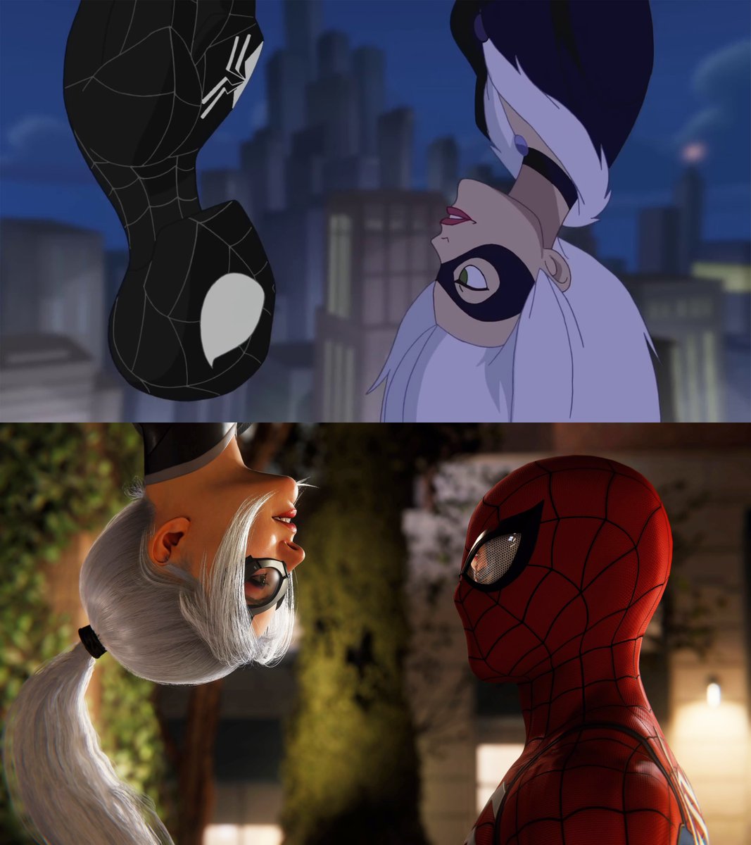 RT @silverxsable: Spider-Man and Black Cat, 