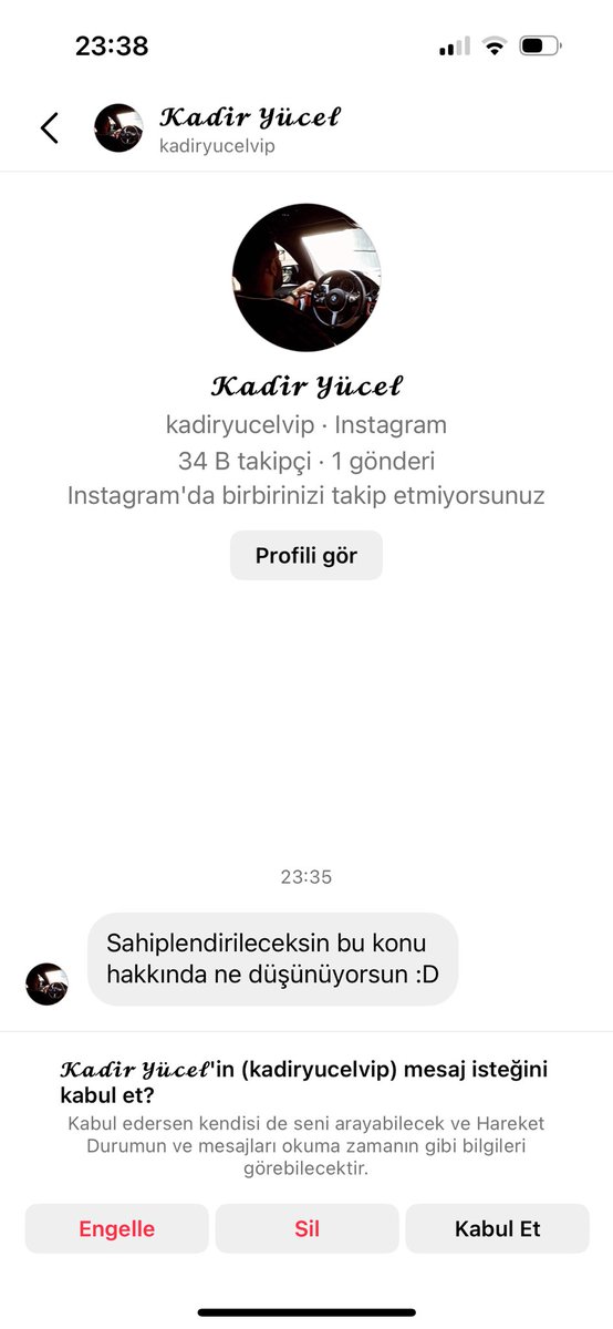 Aldığım mesaja bakın. Hayırlı olsun.