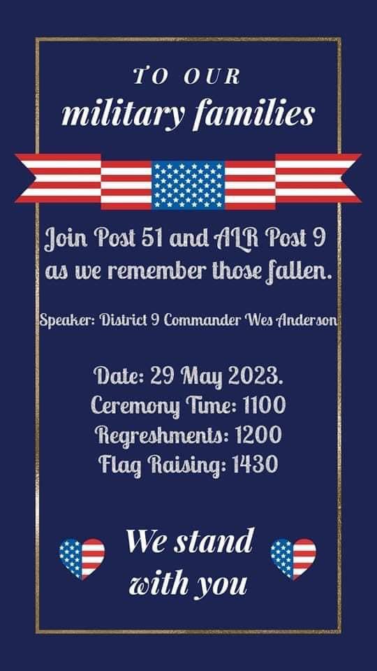 Tomorrow in honor of those who have fallen there will be a Memorial Day Ceremony taking place. Please join in and spread the word. #memorialday #remember #spokanewa #spokanewashington