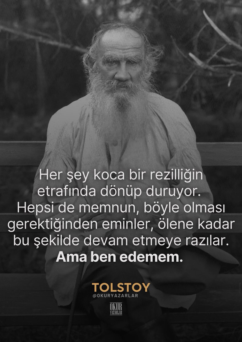 okuryazarlar's tweet photo. Tolstoy https://t.co/Pmd9pA1v3q