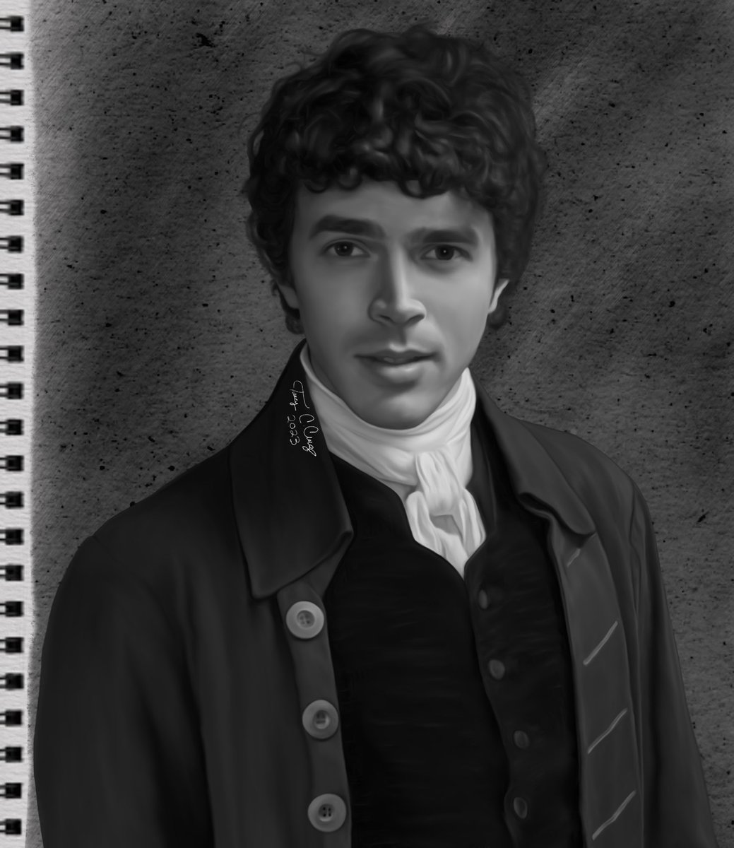 I hope cancer hasn’t wrecked all my skills. I started this #graphite #charcoal #procreate #ipad #drawing of #harryrichardson as #drakecarne May 14, 2022. He’s definitely is one of the best (IMO) heroes in Poldark! #artwork #portrait #talent #actor #BringBackPoldark #artist