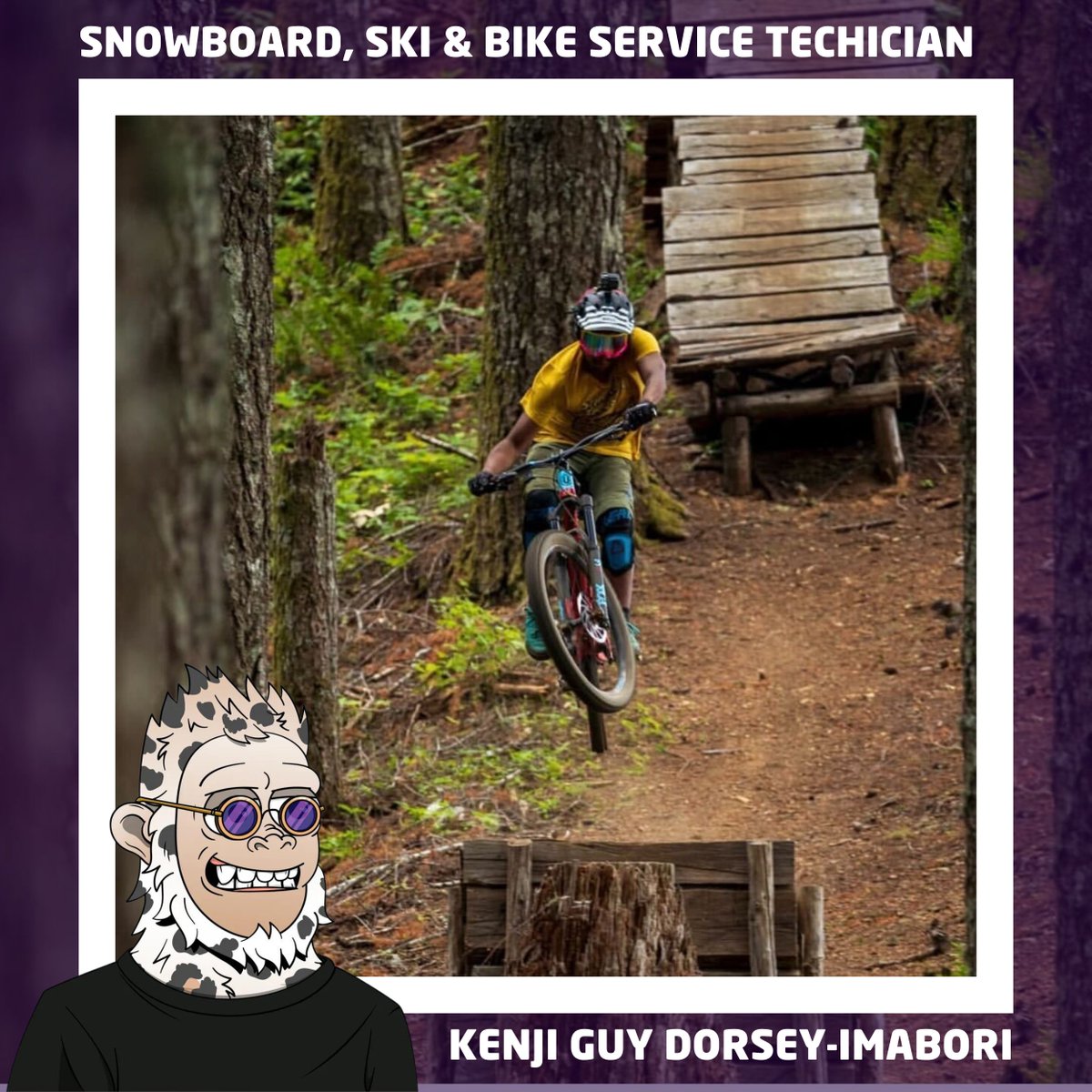 10/12 🛠️ In addition to our amazing coaches we also have 2 technicians on hand to answer any technical, gear related questions. 

@ScorginSki is a snowboard technician for GB snowsports and Kenji a USA team snowboard technician and mountain bike specialist.