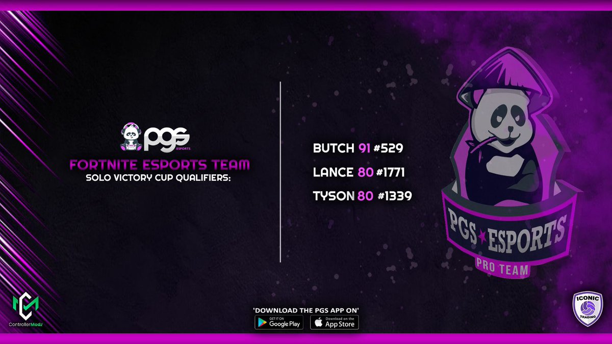 👑Solo Victory Cup Results 👑

<a href="/ButchOhh/">Butch</a> 
@TysonTopCRR 
<a href="/LanceFnr1/">PGS Lance</a>

<a href="/_Official_PGS/">PGS Esports</a>