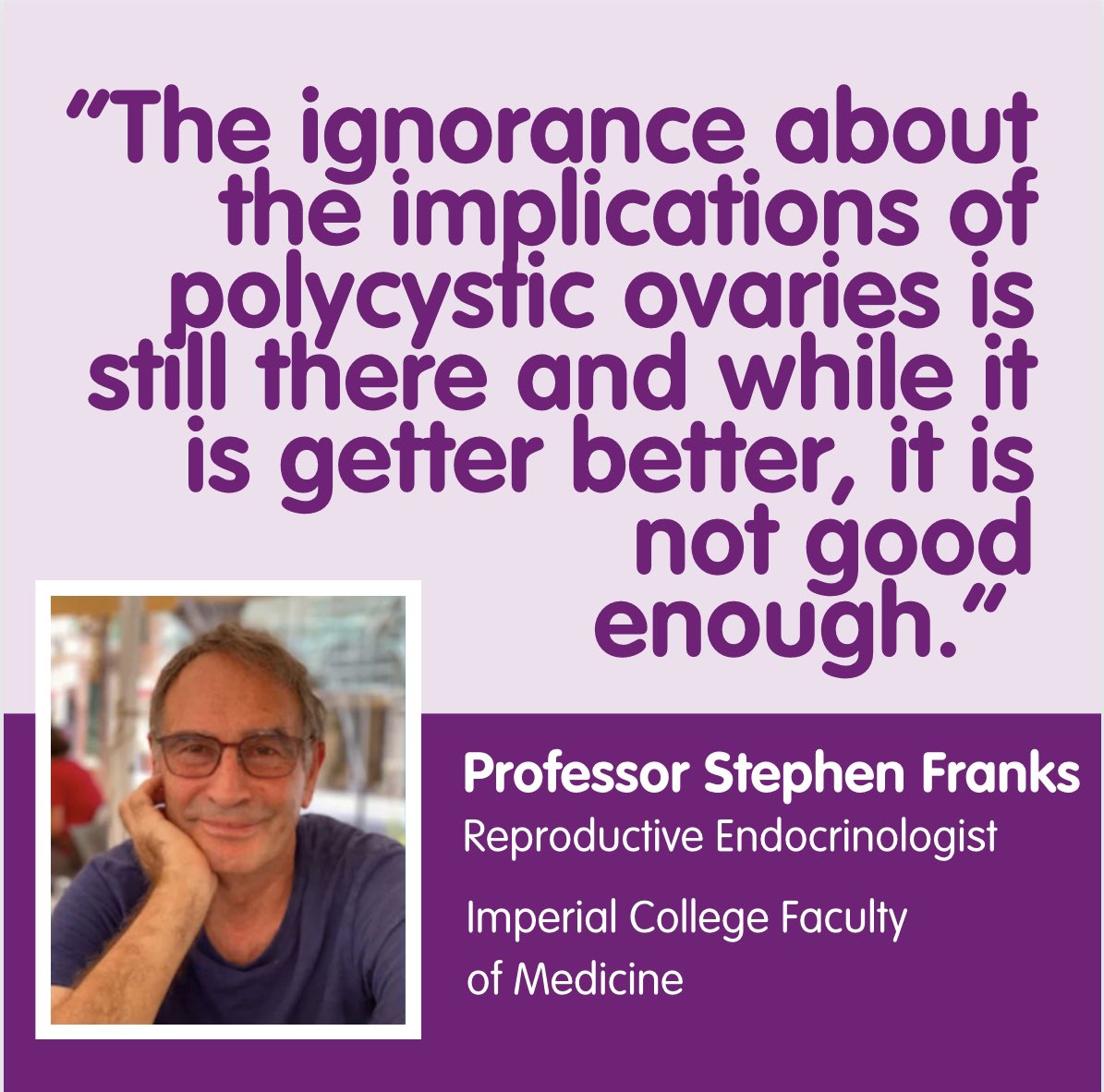 veritypmos's tweet photo. Prof Stephen Franks, is &amp; has been for decades, one of the worlds foremost experts on #PCOS.

The @EMJReviews just published a fascinating interview with Prof Franks about his incredible career &amp; future of PCOS research

🔗 https://t.co/KKLjYfJdTg https://t.co/pDQdMDSQqa