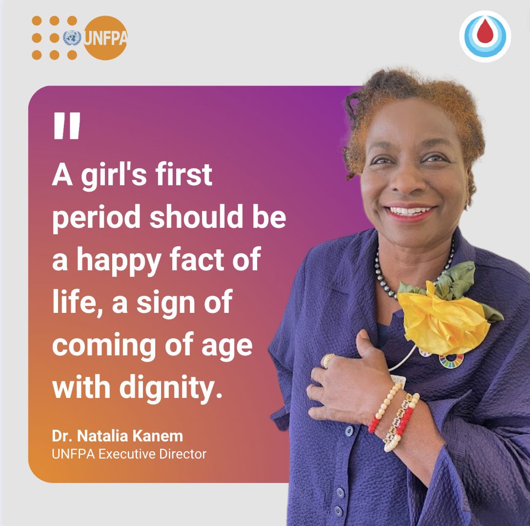 'A girl should have access to everything necessary to understand and care for her body and attend school without stigma or shame.'

This #MenstrualHygieneDay, @Atayeshe is committed to ending stigma and ensuring dignity for all: unf.pa/mhr

#MHDay2023 #WeAreCommitted