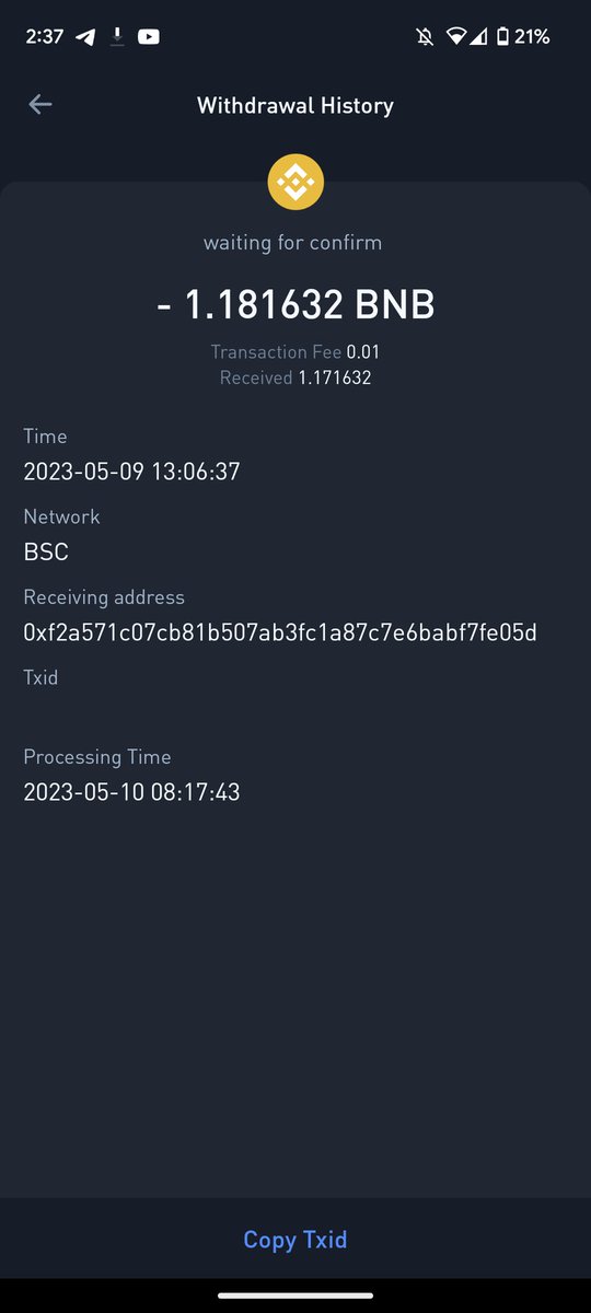 rajansinghaniya's tweet photo. @Bibox365 please release my withdrawal asap.. https://t.co/gU3HjFkIhb