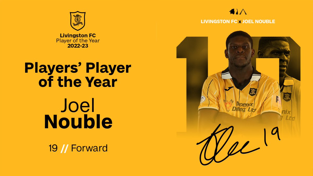 LiviFCOfficial's tweet photo. Your 2022/23 Players' Player of the Year, sponsored by Phoenix Drilling Ltd, is Joel Nouble! https://t.co/6gurRNdWHS