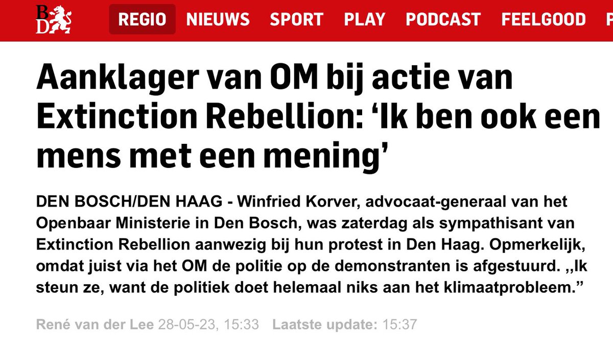 Het zijn tijden om dapper te zijn, je uit te spreken en je niet meer te verschuilen achter je functie. Bravo voor deze AG!
bd.nl/brabant/aankla…