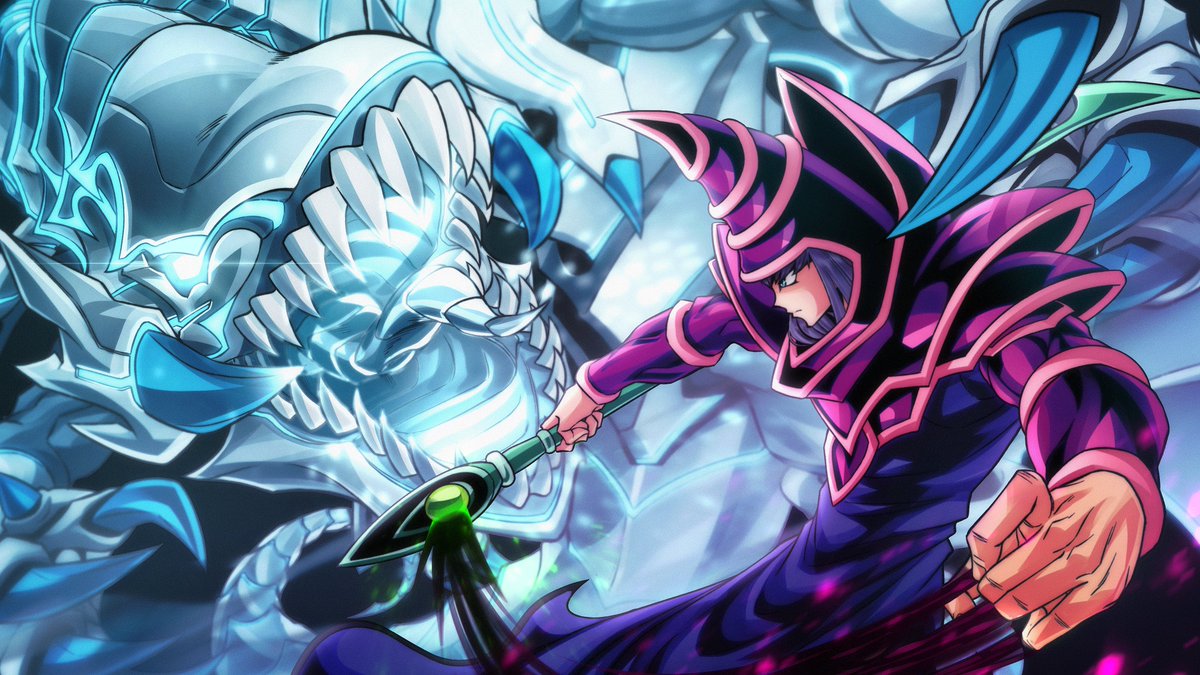 BLUE EYES VS DARK MAGICIAN!!, image size:1200x675